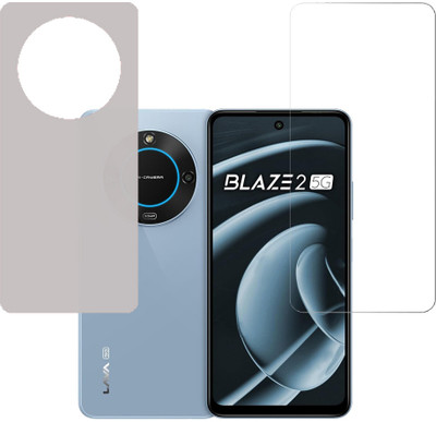 KARTRAY Front and Back Screen Guard for Lava Blaze 2 5G(Pack of 2)