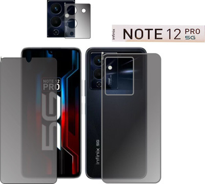 chakoor Front and Back Screen Guard for Infinix Note 12 Pro 5G(Pack of 3)