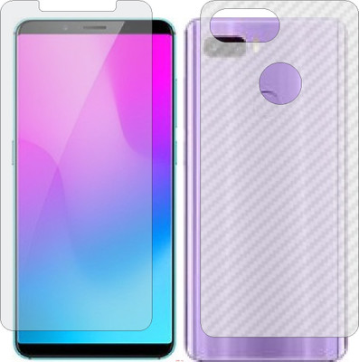 Mobling Front and Back Screen Guard for NUBIA Z18 MINI (Front 9H Hardness Matte & Carbon Fiber Skin for Back)(Pack of 2)