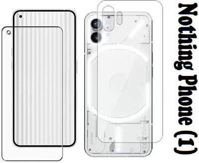 LIKEDESIGN Front and Back Tempered Glass for Nothing Phone (1), nothing Phone1, nothing Phone 1(Pack of 2)