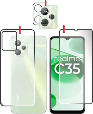 chakoor Front and Back Screen Guard for Realme C35(Pack of 3)