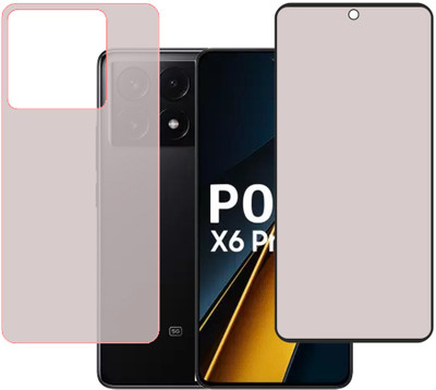 SPRITZEN Front and Back Screen Guard for Poco X6 Pro 5G, Matt(Pack of 2)