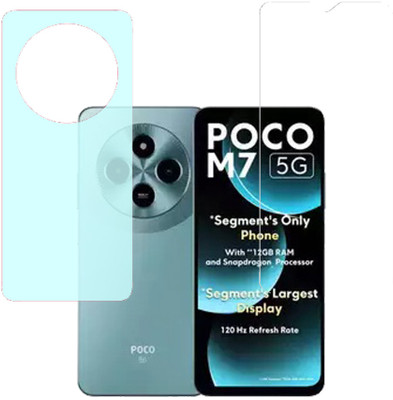VAYUVAULT Front and Back Screen Guard for Poco M7 5G(Pack of 2)