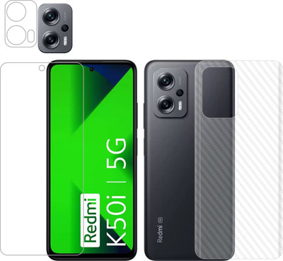 Vatsin Front and Back Screen Guard for MI Redmi K50i(Pack of 3)
