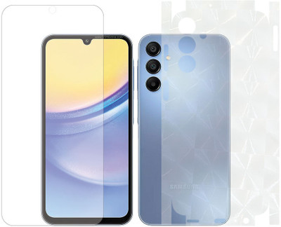 tiddler Front and Back Screen Guard for Samsung Galaxy A15 5G(Pack of 1)