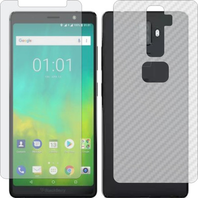 Mobling Front and Back Screen Guard for BLACKBERRY EVOLVE (Front 9H Hardness Matte & Carbon Fiber Skin for Back)(Pack of 2)