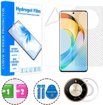 ARBAN Front and Back Screen Guard for Honor X50 (1 HYDROGEL SCREEN PROTECTOR WITH 1 CARBON FIBER SKIN AND 1 CAMERA LENS PROTECTOR)(Pack of 1)