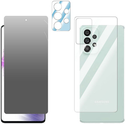 FCS Front and Back Screen Guard for Samsung Galaxy A53 5G Front+Back+Camera (Matte)(Pack of 3)