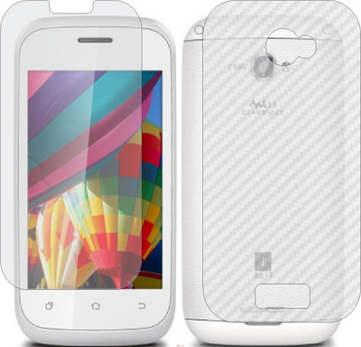 Mobling Front and Back Screen Guard for IBALL ANDI 3.5 CLASSIQUE (Front 9H Hardness Matte & Carbon Fiber Skin for Back)(Pack of 2)
