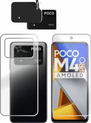 chakoor Front and Back Screen Guard for POCO M4 PRO 4G(Pack of 3)