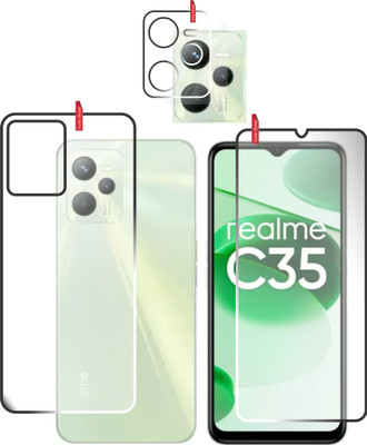 chakoor Front and Back Screen Guard for Realme C35(Pack of 3)