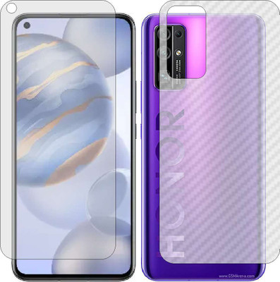 ZINGTEL Front and Back Screen Guard for HONOR 30 (Front Matte Finish & Back 3d Carbon Fiber)(Pack of 2)