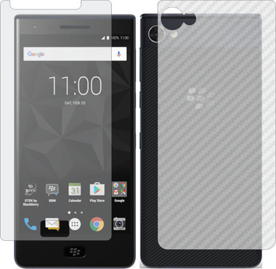 MOBART Front and Back Screen Guard for BLACKBERRY MOTION (Front Matte Finish & Back 3d Carbon Fiber)(Pack of 2)