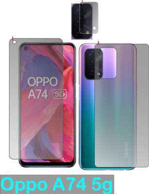 chakoor Front and Back Screen Guard for OPPO A74 5G(Pack of 3)