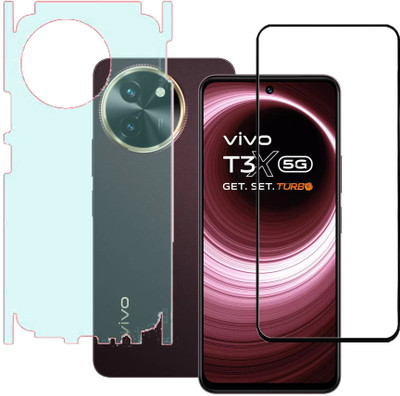 SPRITZEN Front and Back Screen Guard for Vivo T3x 5G(Pack of 2)