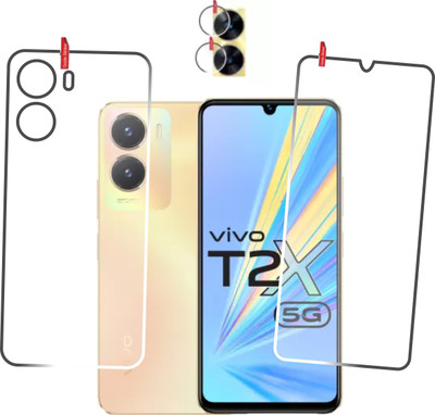 chakoor Front and Back Screen Guard for VIVO T2X 5G, VIVO Y56 5G(Pack of 3)