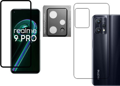 Proxel Front and Back Screen Guard for Realme 9 Pro Camera Glass For Realme 9 Pro ,Realme 9 Pro Front Back Camera Lens Protector(Pack of 3)