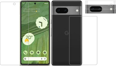 Vatsin Front and Back Tempered Glass for Google Pixel 7(Pack of 3)