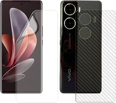 SOMTONE Front and Back Screen Guard for vivo V29e 5G (1 HYDROGEL SCREEN PROTECTOR WITH 1 CARBON FIBER SKIN)(Pack of 1)