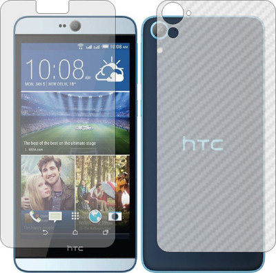 ZINGTEL Front and Back Screen Guard for HTC DESIRE 826X (Front Matte Finish & Back 3d Carbon Fiber)(Pack of 2)
