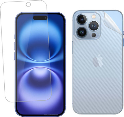 Ten To 11 Front and Back Screen Guard for Apple iPhone 16 Pro Max, Apple iPhone 16 Pro Max [Back Carbon Fiber](Pack of 2)