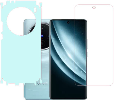 KARTRAY Front and Back Screen Guard for Vivo X100 Pro 5G, Front Clear Back Matte(Pack of 2)