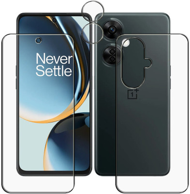 tombik Front and Back Screen Guard for CV124-OnePlus Nord CE 3 Lite -FB-LENS(Pack of 3)