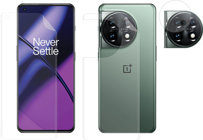 Ten To 11 Front and Back Screen Guard for OnePlus 11 5G, OnePlus 11 5G [With Rear Camera Lens Guard](Pack of 3)