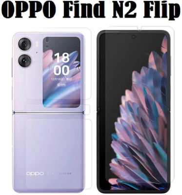 ASVALBUY Front and Back Screen Guard for OPPO Find N2 Flip, OPPO Find N2 Flip 5g(Pack of 1)