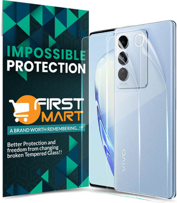 FIRST MART Front and Back Screen Guard for Vivo V27 Pro 5G, V27 Pro 5G, Vivo V27 5G, V27 5G, Not a Tempered Glass, it’s a Nano Fiber Membrane(Pack of 1)