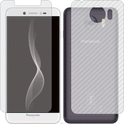 Mobling Front and Back Screen Guard for PANASONIC P88 (Front 9H Hardness Matte & Carbon Fiber Skin for Back)(Pack of 2)