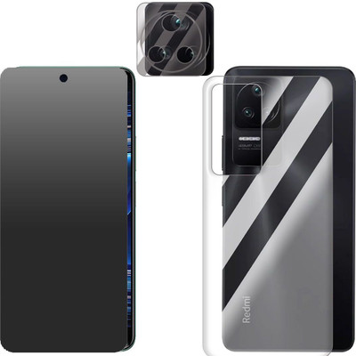 FCS Front and Back Screen Guard for Xiaomi Redmi K50 Front+Back+Camera (Matte)(Pack of 3)