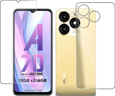 chakoor Front and Back Screen Guard for Itel A70 00-1(Pack of 3)