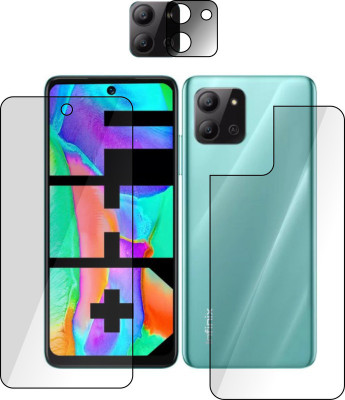 tempurglaze Front and Back Screen Guard for Infinix Hot 11 2022(Pack of 3)