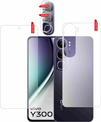skrechtech Front and Back Screen Guard for Vivo Y300 5G, Y300 5G, {Camera lens}(Pack of 3)