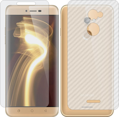 Mobling Front and Back Screen Guard for COOLPAD NOTE 3S (Front 9H Hardness Matte & Carbon Fiber Skin for Back)(Pack of 2)