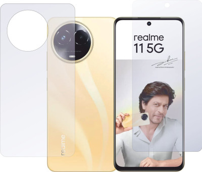 tempurglaze Front and Back Screen Guard for Realme 11x, Realme 11x 5G(Pack of 1)