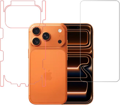 SCANSHIELD Front and Back Screen Guard for Apple iPhone 17 Pro, Transparent Glass, Back Screen Guard With Glossy Finish(Pack of 2)