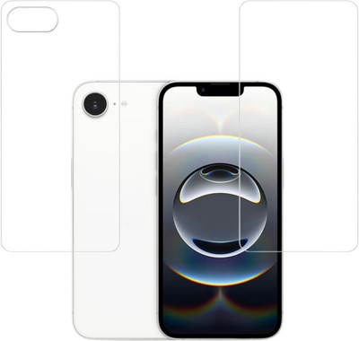 ISAAK Front and Back Screen Guard for Apple iPhone 16e Unbreakable Front and Back Screen Guard (COMBO PACK)(Pack of 2)