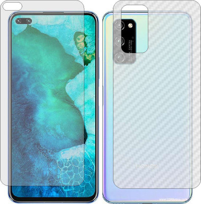 ZINGTEL Front and Back Screen Guard for HONOR VIEW 30 PRO (Front Matte Finish & Back 3d Carbon Fiber)(Pack of 2)