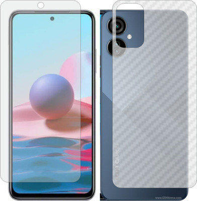 ZINGTEL Front and Back Screen Guard for TECNO CAMON 19 NEO CH6i (Front Matte Finish & Back 3d Carbon Fiber)(Pack of 2)
