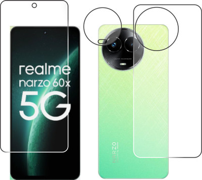 chakoor Front and Back Screen Guard for Realme Narzo 60x(Pack of 3)