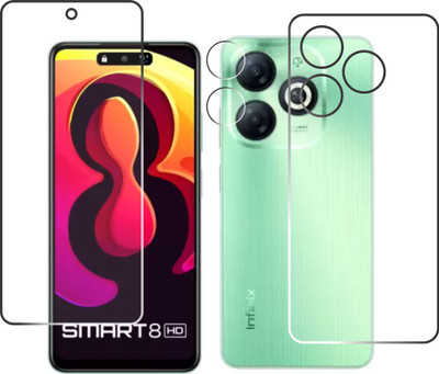 chakoor Front and Back Screen Guard for INFINIX SMART 8 HD(Pack of 3)