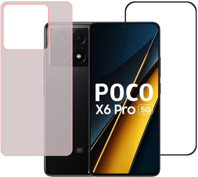 SPRITZEN Front and Back Screen Guard for Poco X6 Pro 5G(Pack of 2)