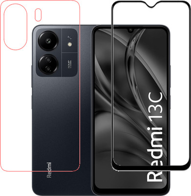 HOBBYTRONICS Front and Back Screen Guard for Redmi 13C 5G, Xiaomi Redmi 13C(Pack of 1)