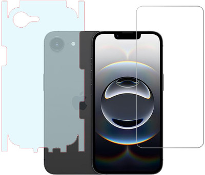 KARTRAY Front and Back Screen Guard for Apple iPhone 16e(Pack of 2)