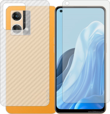 MOBART Front and Back Screen Guard for OPPO CPH2363 (Front Matte Finish & Back 3d Carbon Fiber)(Pack of 2)