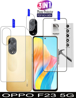 DESIBUZZ Front and Back Screen Guard for OPPO F23 5G(Pack of 3)
