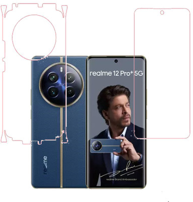 KARTRAY Front and Back Screen Guard for Realme 12 Pro Plus 5G, Front transparent, Back transparent with sides(Pack of 2)