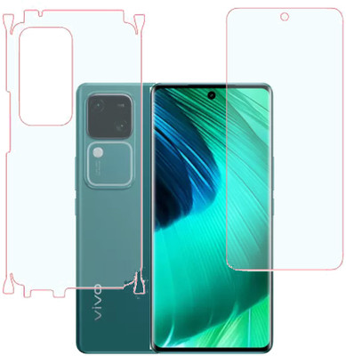 SPRITZEN Front and Back Screen Guard for Vivo V30 5G, Matte With Sides(Pack of 2)